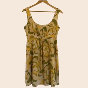 Anthropologie Odille Mod Retro Print Mini Dress Size 6